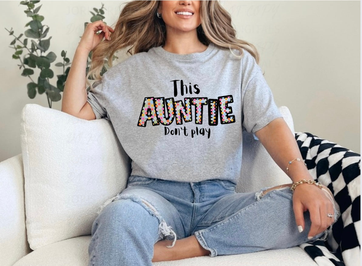 This auntie don’t play