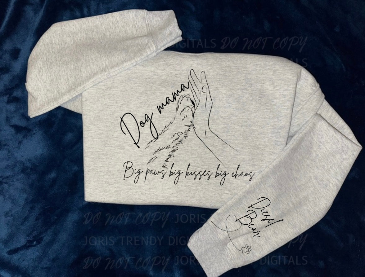 Dog mama custom - leave names in order notes!