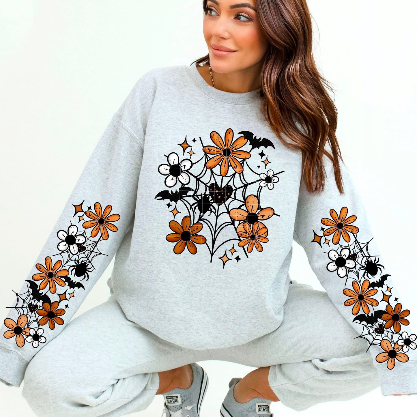 Floral spiderwebs