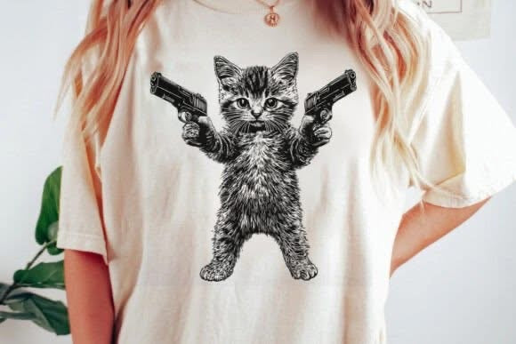 Pew pew cat