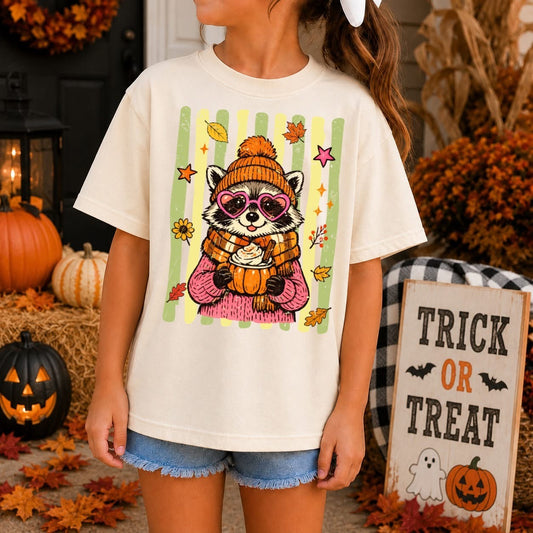 Fall raccoon