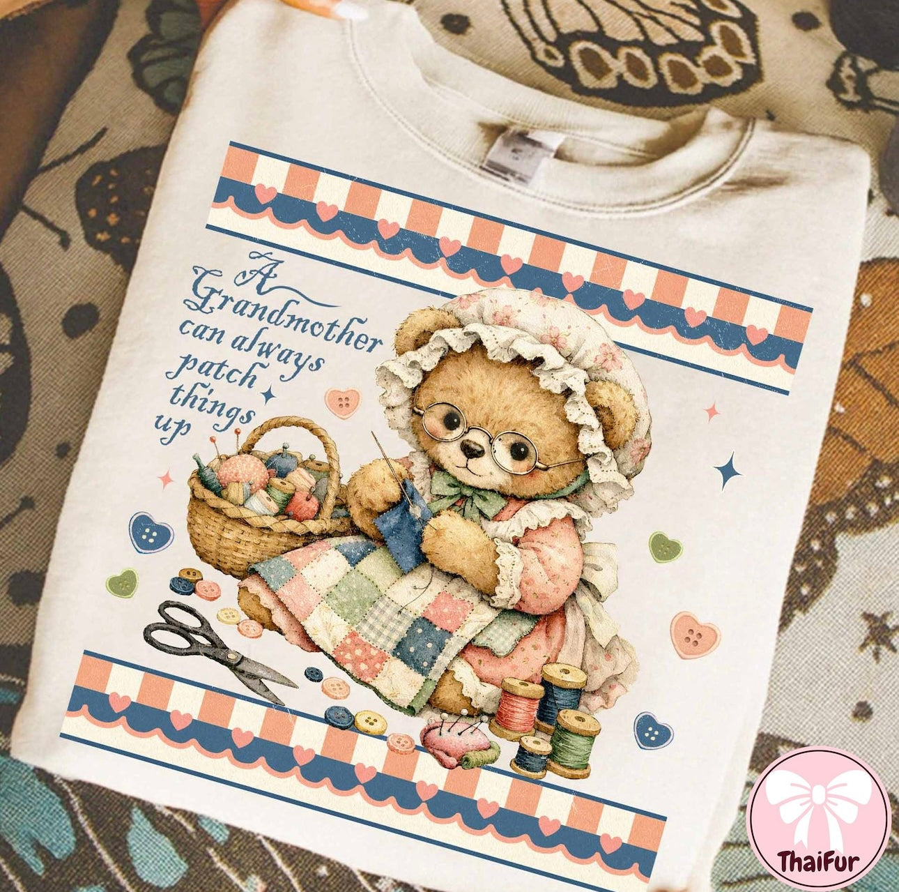 Vintage bear grandma
