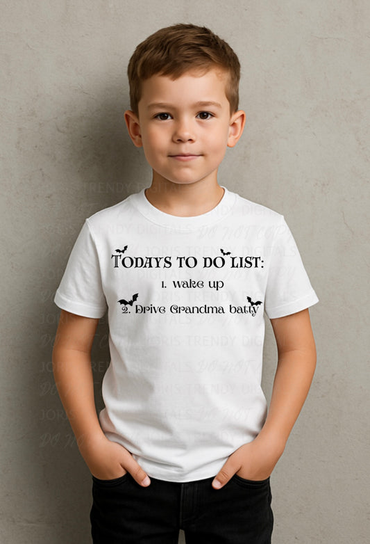 Today’s to do list