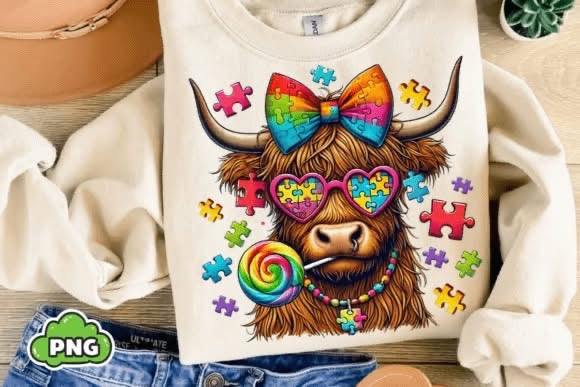 Austism awareness cow