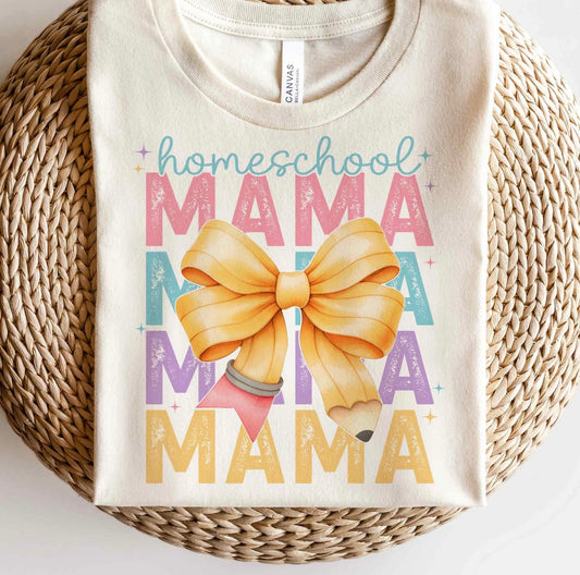 Homeschool mama pencil bow