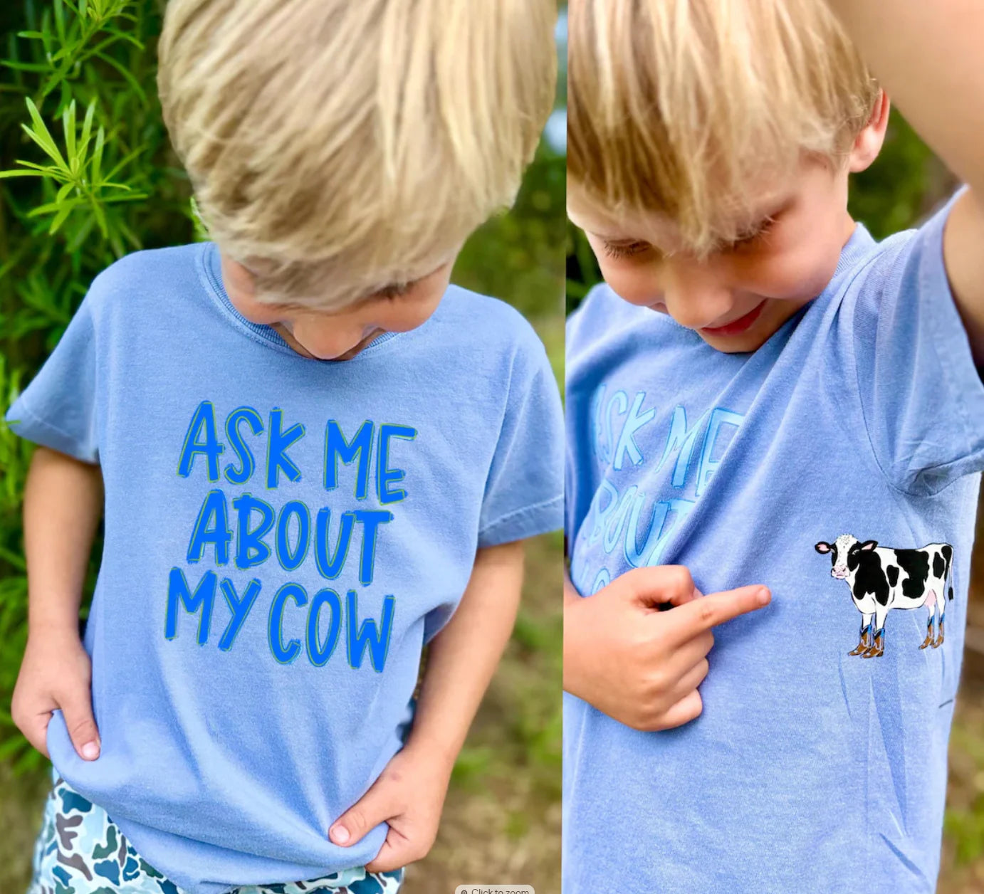 Ask me about my cow