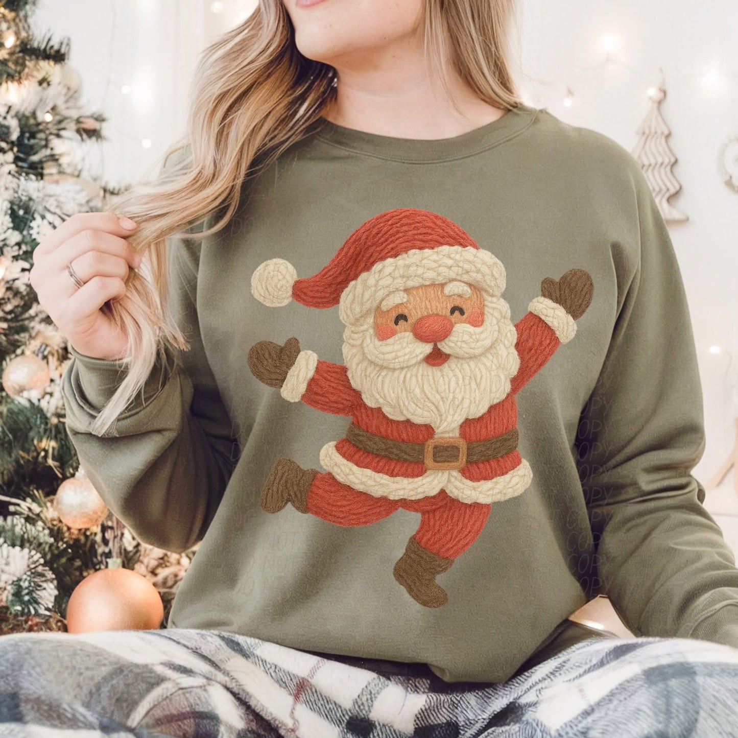 Santa dancing yarn