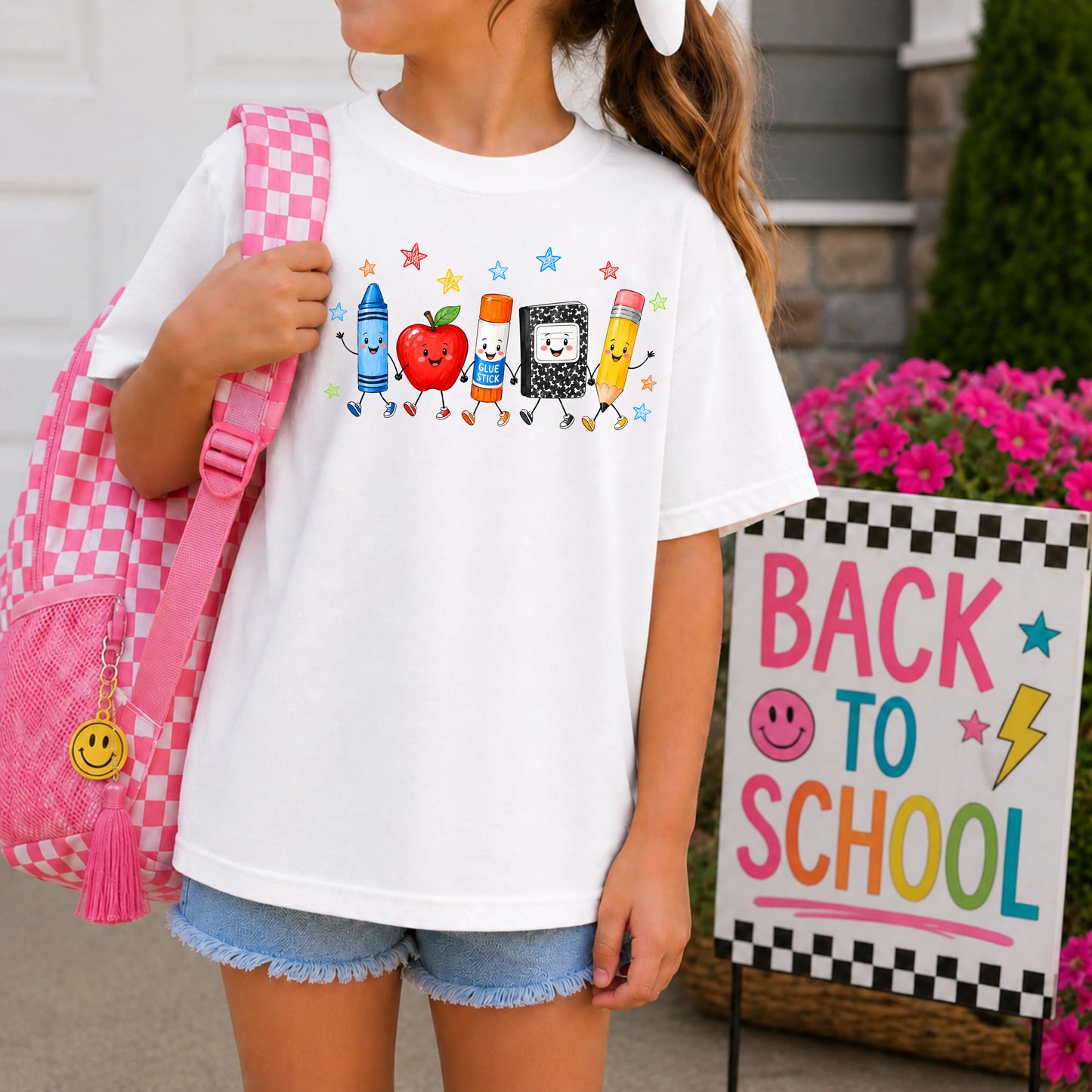 Happy school supplies