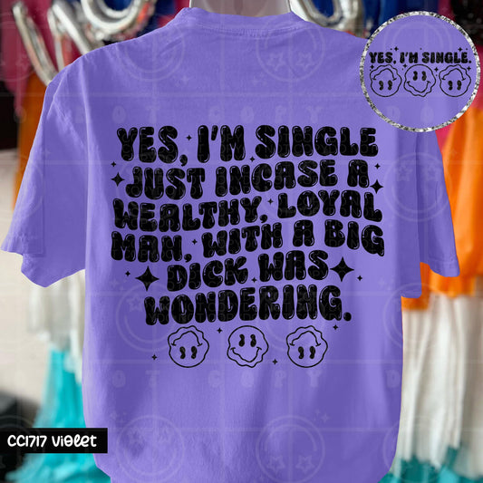 Yes I’m single