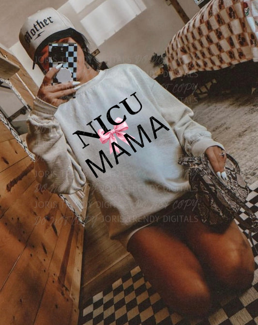 Nicu mama pink bow